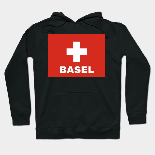 Basel City in Swiss Flag Hoodie by aybe7elf